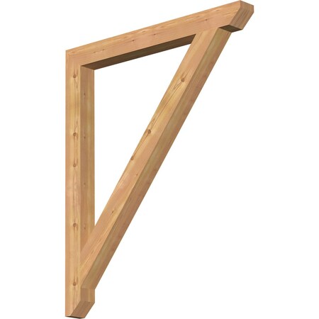 Ekena Millwork Traditional Slat Smooth Bracket, Western Red Cedar, 3 1/2"W x 38"D x 46"H BKT04X38X46TRA06SWR